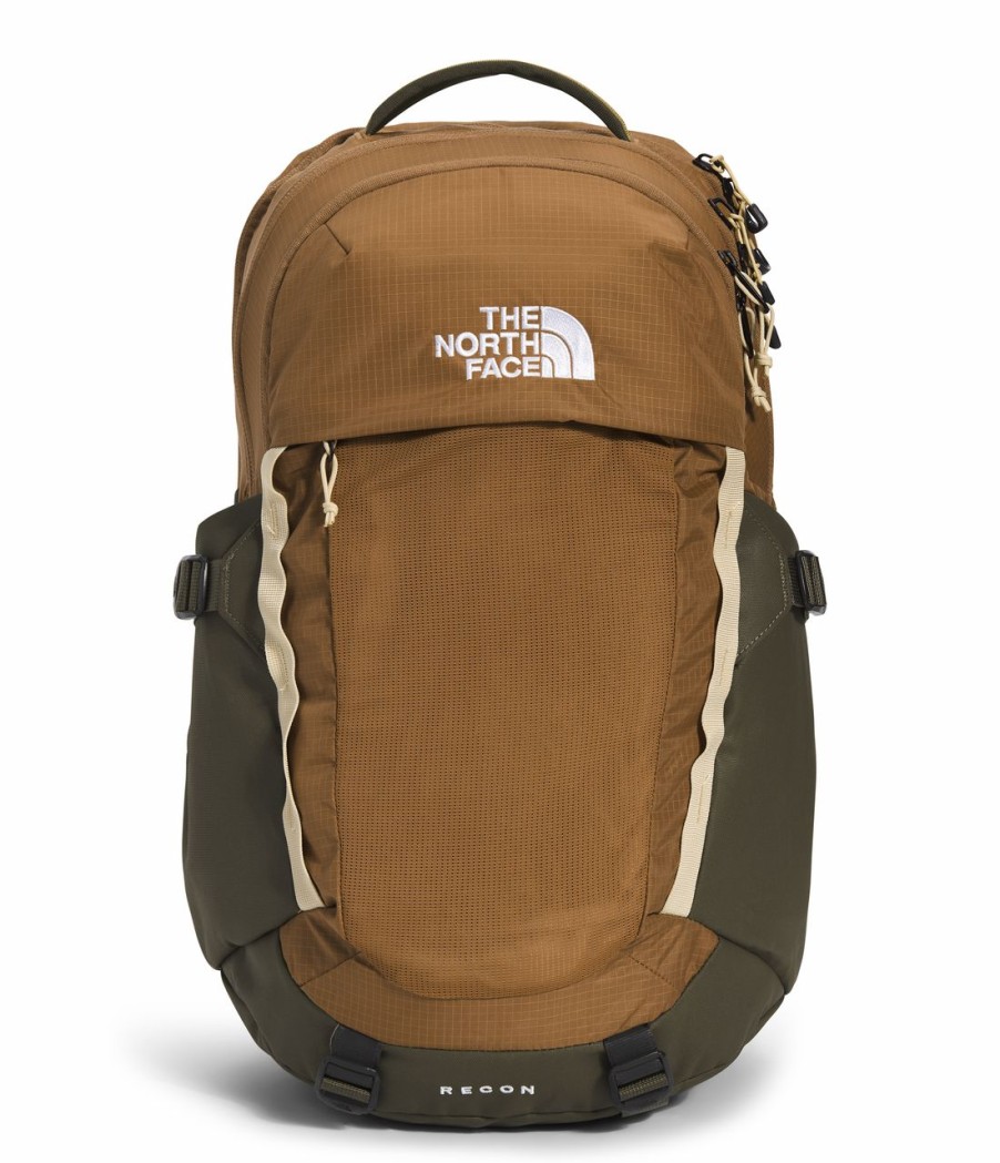 Backpacks * | The North Face Men'S Recon Backpack Taupe Green/Utility Brown/Gravel