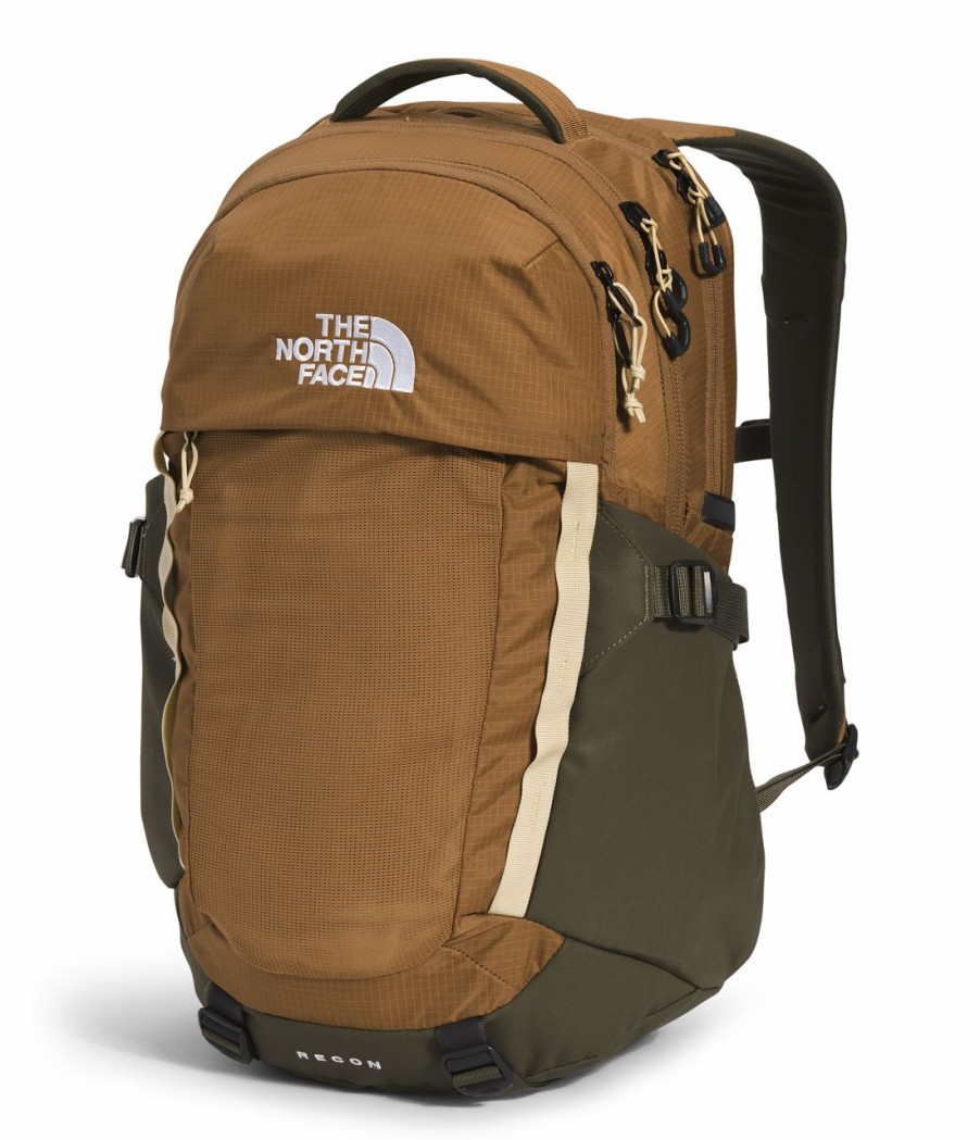 Backpacks * | The North Face Men'S Recon Backpack Taupe Green/Utility Brown/Gravel