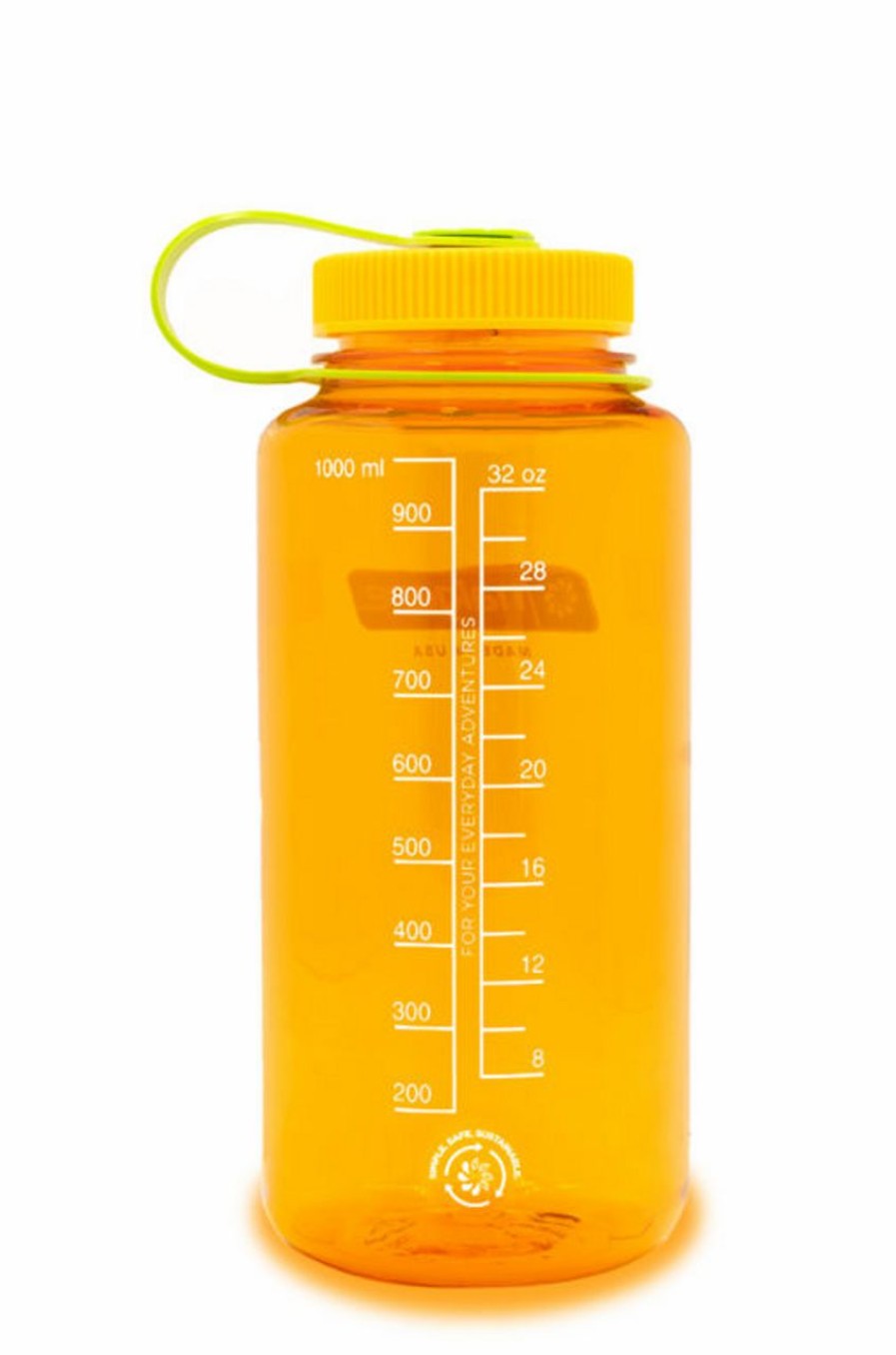 Bottles * | Nalgene Wide Mouth Sustain Water Bottle (32Oz) Orange