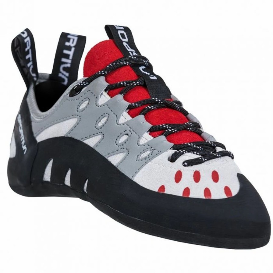 Rock And Snow * | La Sportiva Women'S Tarantulace Climbing Shoes Grey/Hibiscus