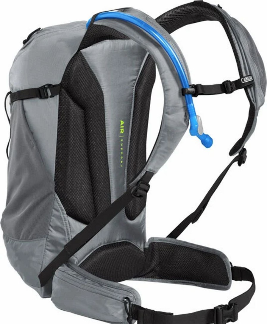 Backpacks * | Camelbak Rim Runner X22 Hydration Pack Grey Flannel/Lime Punch