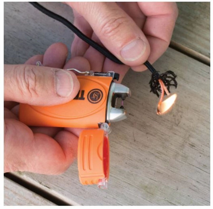 First Aid & Emergency * | Ultimate Survival Technologies Tekfire Pro Fuel-Free Lighter Orange