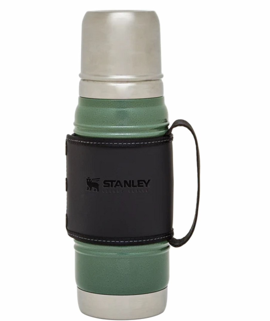 Bottles * | Stanley Legacy Quadvac Thermal Bottle 20 Oz Hammertone Green