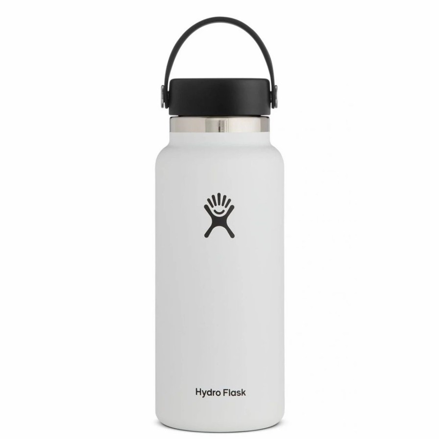 Bottles * | Hydro Flask 32 Oz Wide Mouth Bottle White