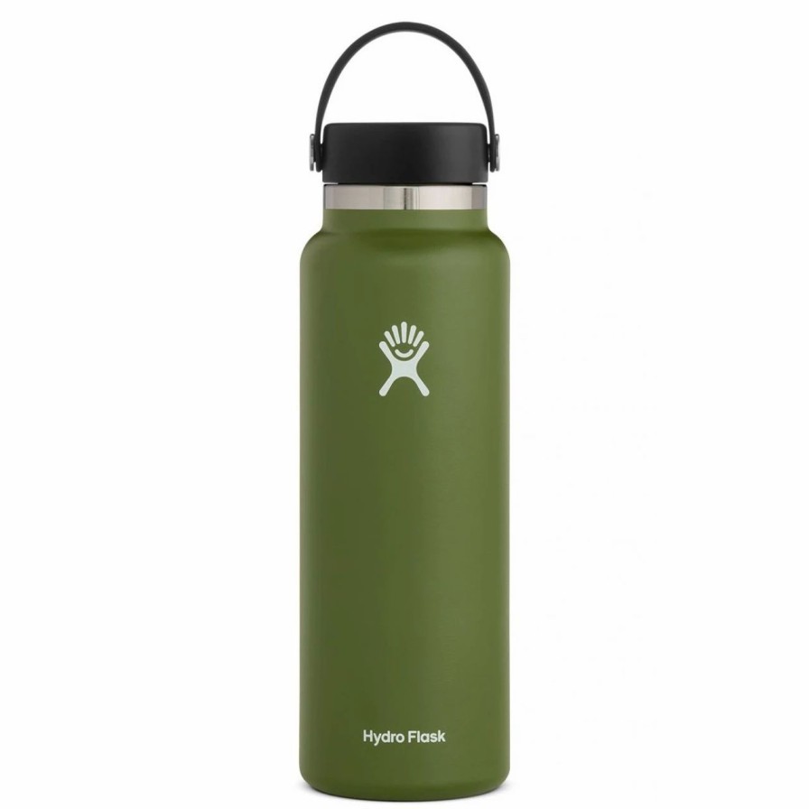 Bottles * | Hydro Flask 40 Oz Wide Mouth Bottle Olive