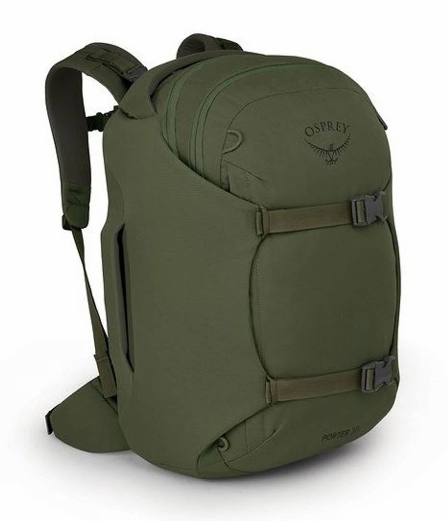 Backpacks * | Osprey Porter Travel Pack Carry-On 30 Haybale Green