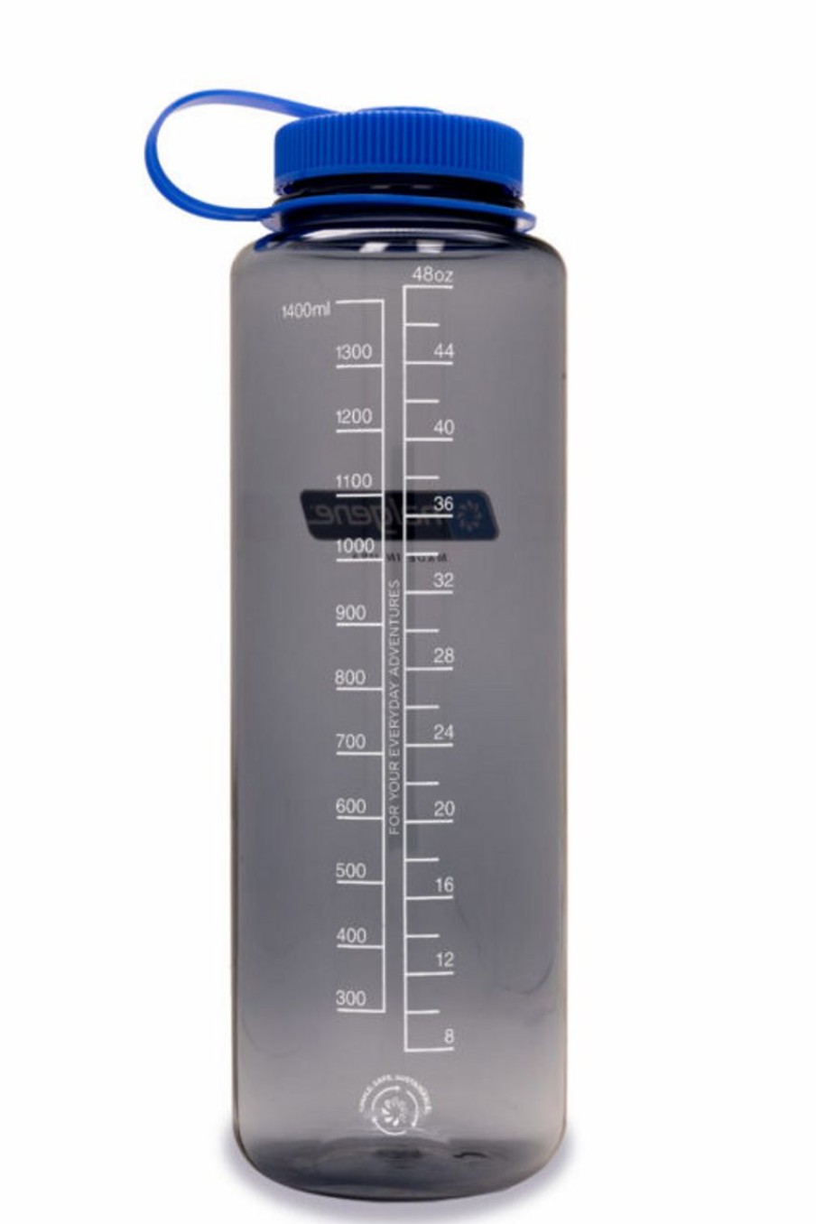 Bottles * | Nalgene 48Oz Wide Mouth Sustain Silo Bottle Gray