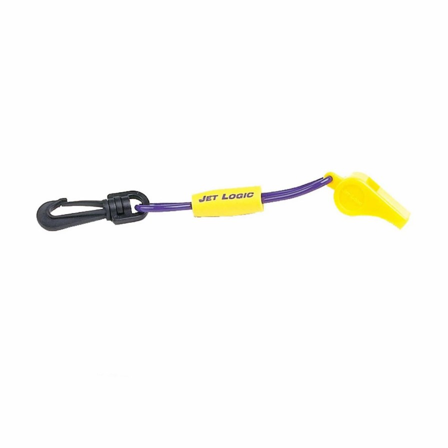 First Aid & Emergency * | Kwik Tek Safety Whistle With Floating Lanyard Purple/Yellow