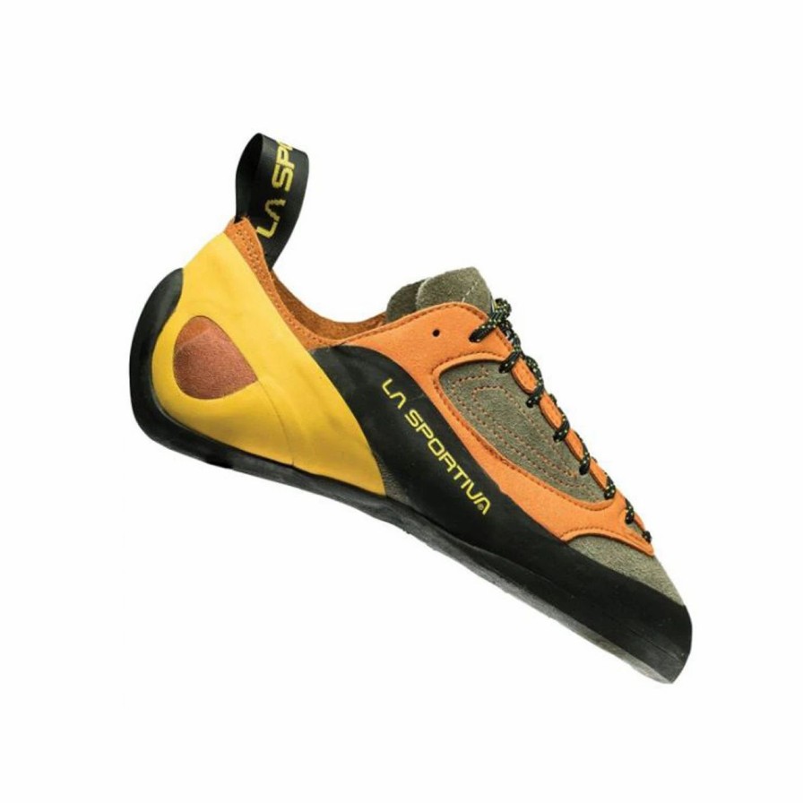 Rock And Snow * | La Sportiva Men'S Finale Climbing Shoe Brown/Orange