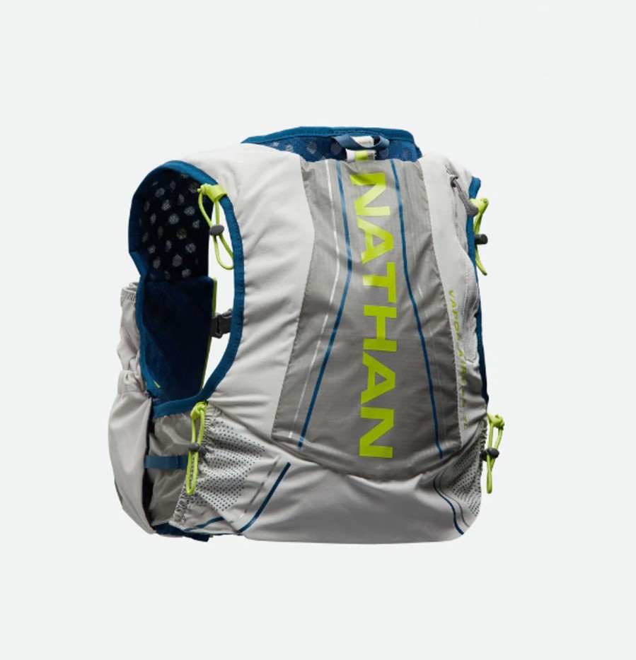 Backpacks * | Nathan Vapor Airess 2.0 7 Liter Women'S Hydration Pack Vapor Grey/Finish Lime