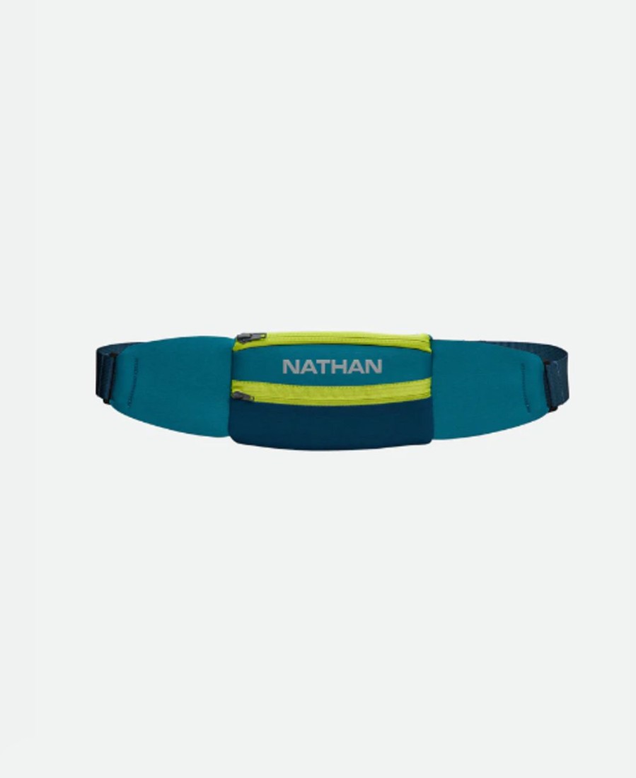 Backpacks * | Nathan 5K Waist Belt Storm Green/Finish Lime