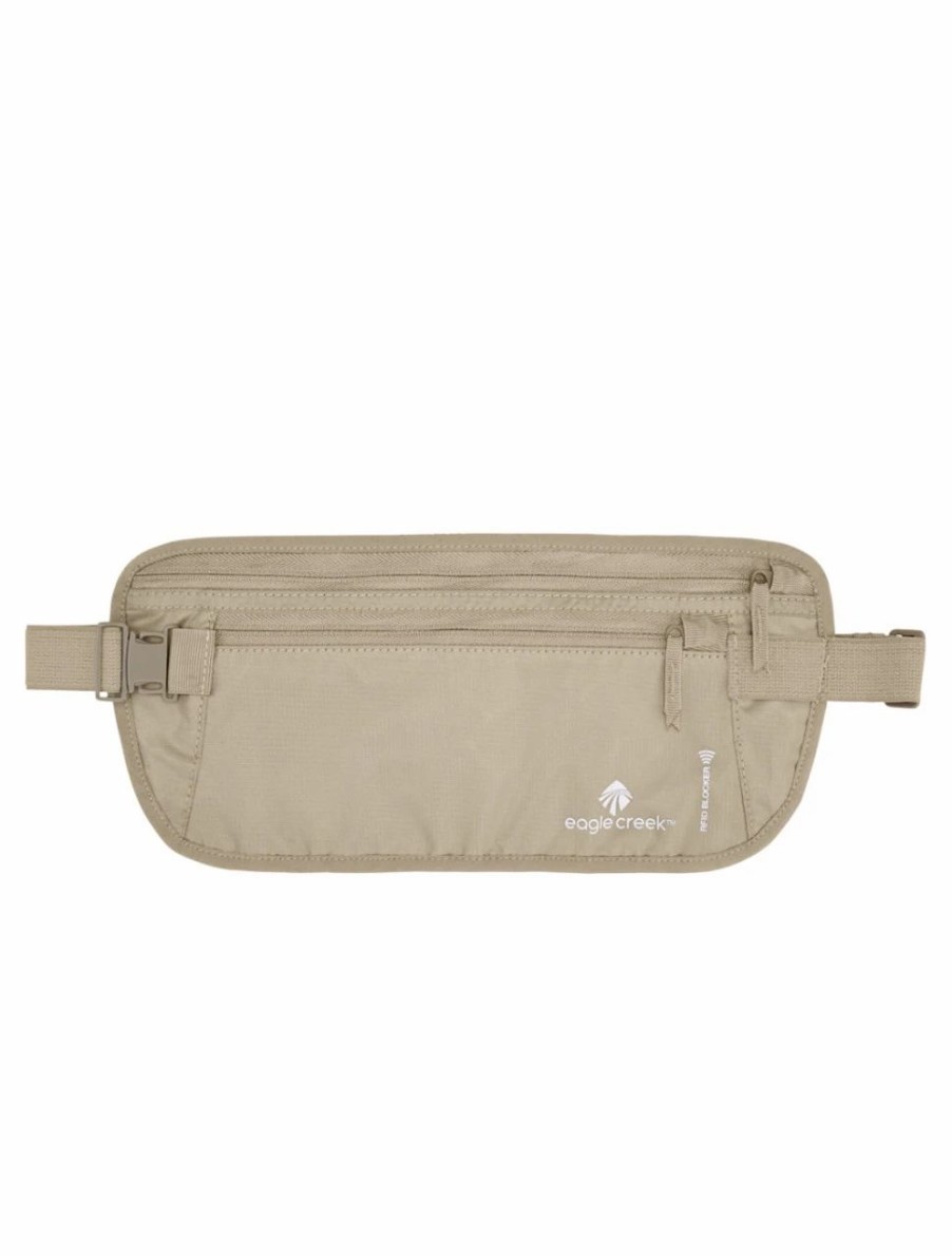 Backpacks * | Eagle Creek Rfid Blocker Money Belt Dlx Tan