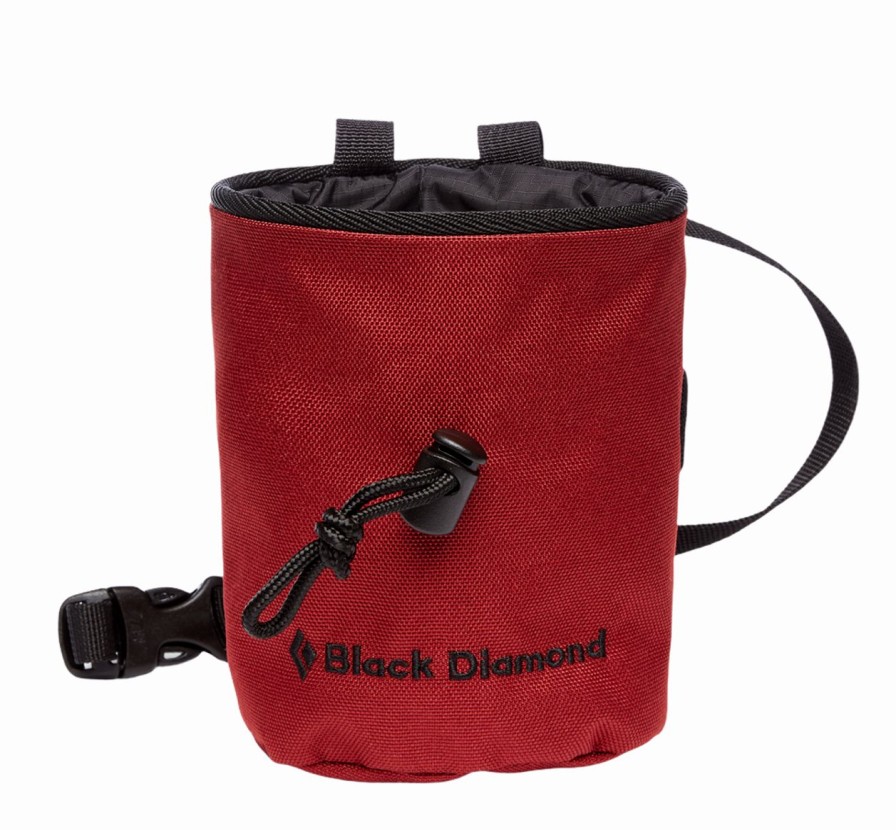 Rock And Snow * | Black Diamond Mojo Zip Chalk Bag Dark Crimson