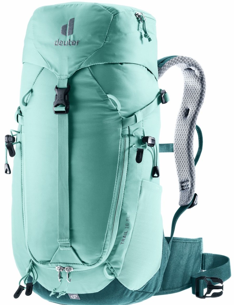 Backpacks * | Deuter Women'S Trail 16 Sl Backpack Glacier/Deepsea