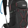 Backpacks * | Camelbak Women'S Fourteener 24 Hydration Hiking Pack With Crux 3L Reservoir Black/Fiery Coral