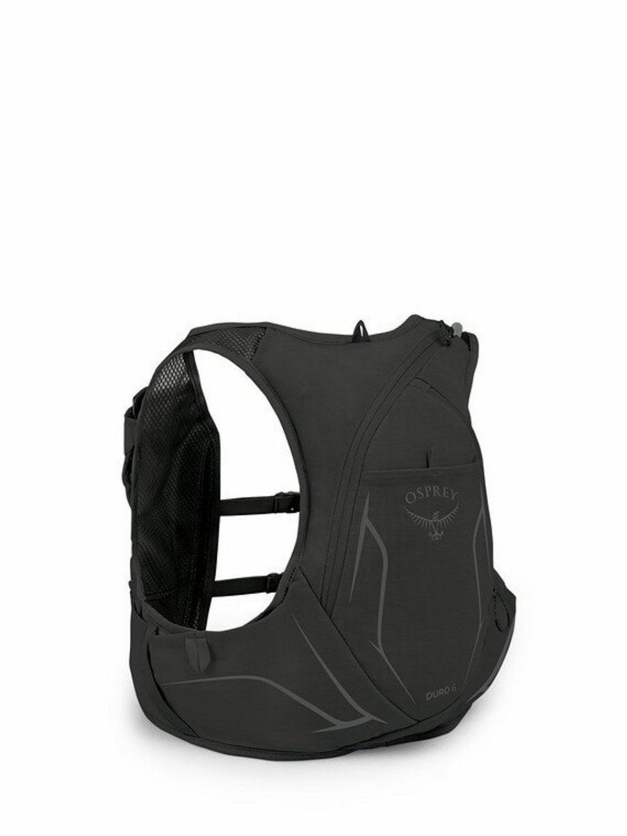 Backpacks * | Osprey Duro 6 Hydration Vest With Reservoir Small Dark Charcoal Grey