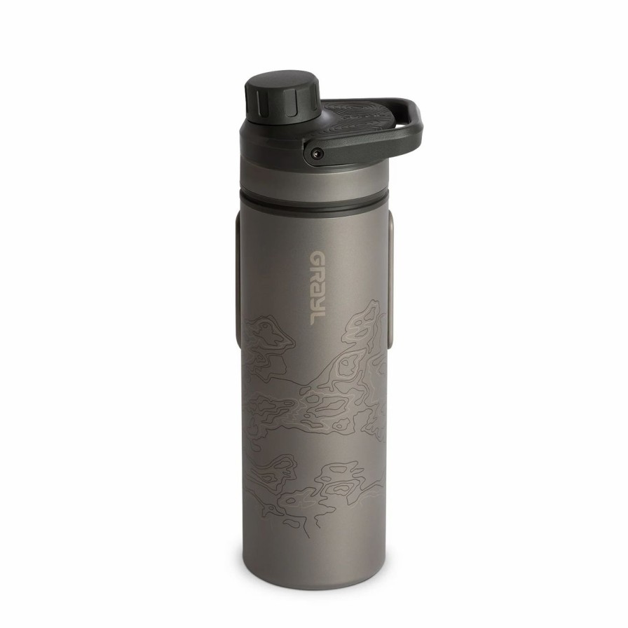 Bottles * | Grayl Ultrapress Ti Purifier Bottle Covert Black