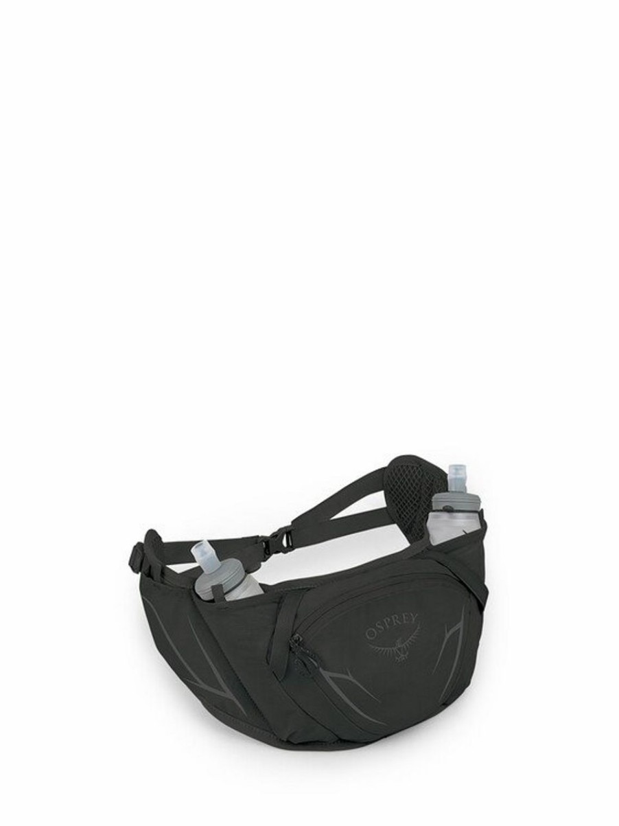 Backpacks * | Osprey Duro Dyna Belt With Flasks Dark Charcoal Grey