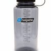 Bottles * | Nalgene Wide Mouth Sustain Water Bottle (32Oz) Gray W/Black Cap