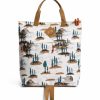 Backpacks * | The North Face Berkeley Mini Backpack Gardenia White Camping Scenic Print/Utility Brown