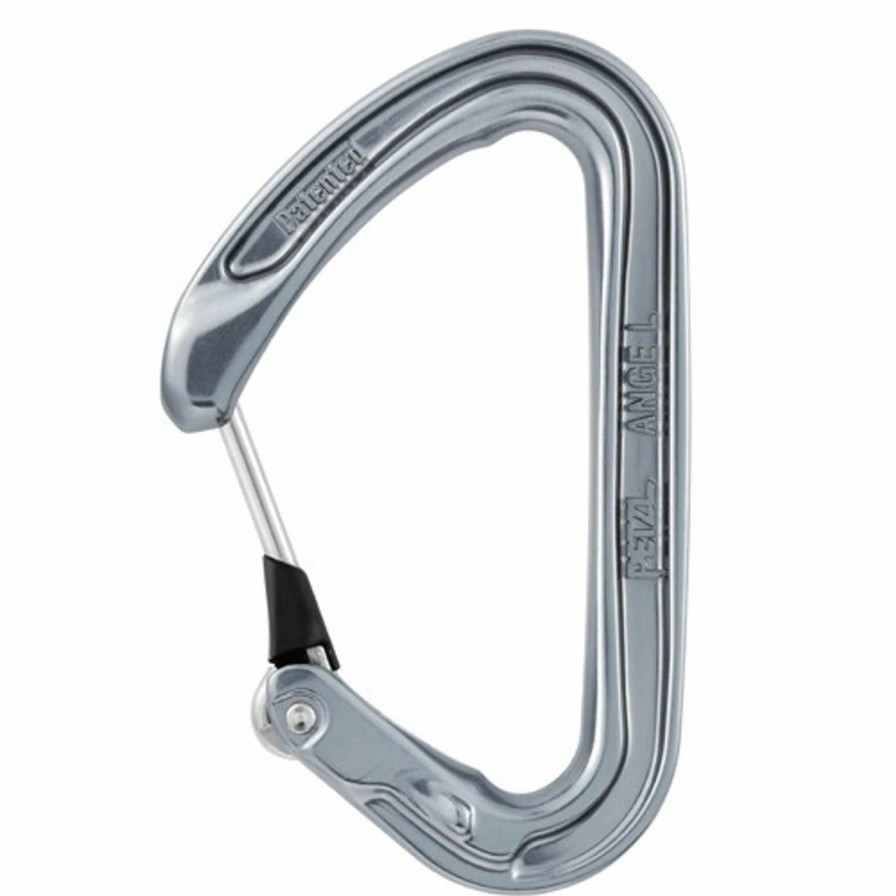 Rock And Snow * | Petzl Ange L Wire Carabiner Gray