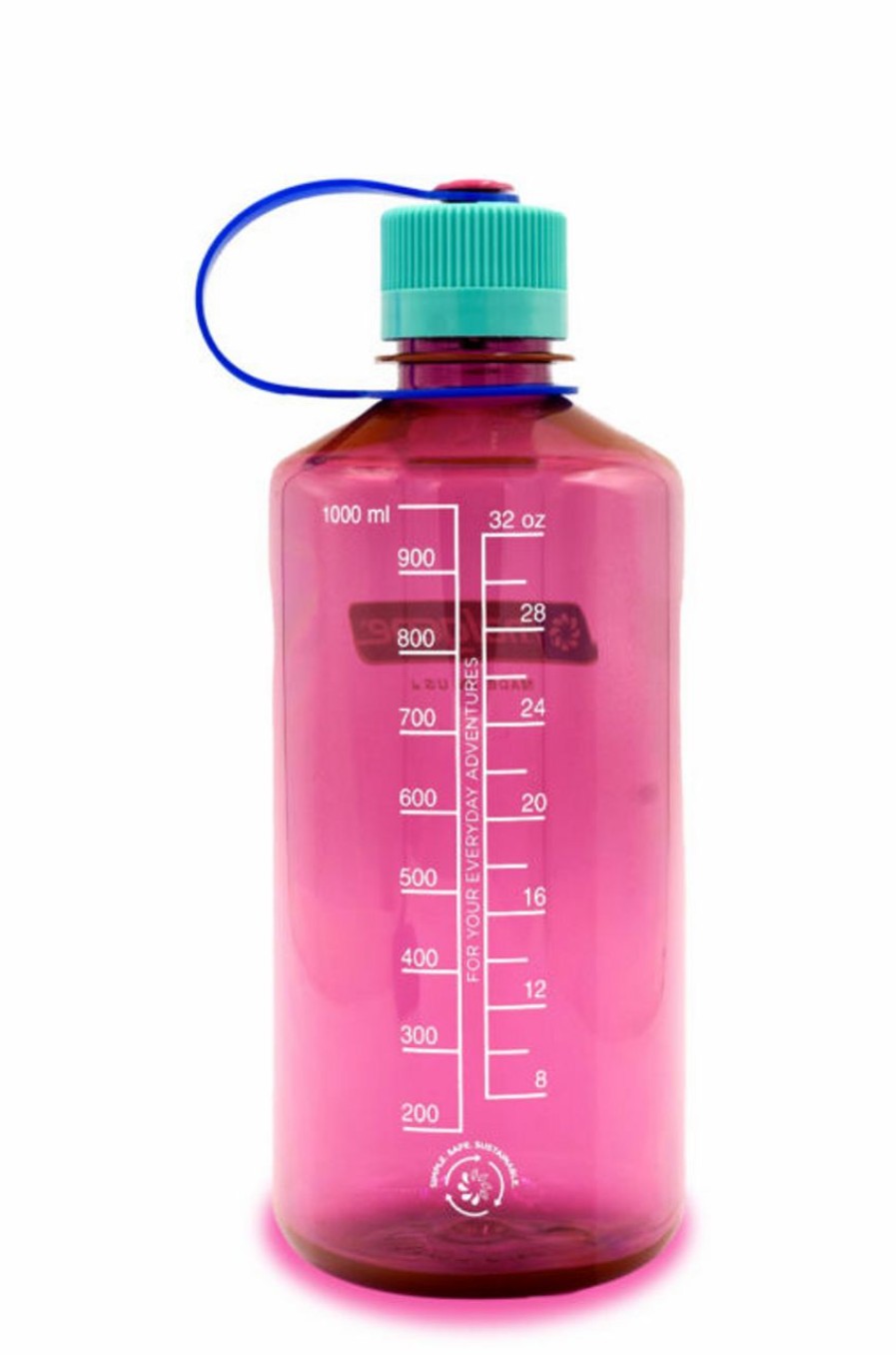 Bottles * | Nalgene 32Oz Narrow Mouth Sustain Water Bottle Electric Magenta