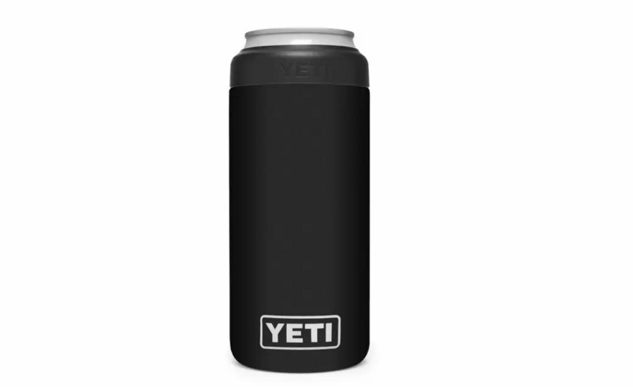 Bottles * | Yeti Rambler 12 Oz Colster Slim Can Insulator Black