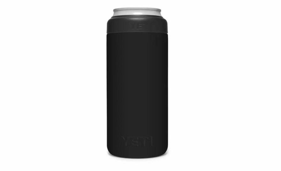 Bottles * | Yeti Rambler 12 Oz Colster Slim Can Insulator Black