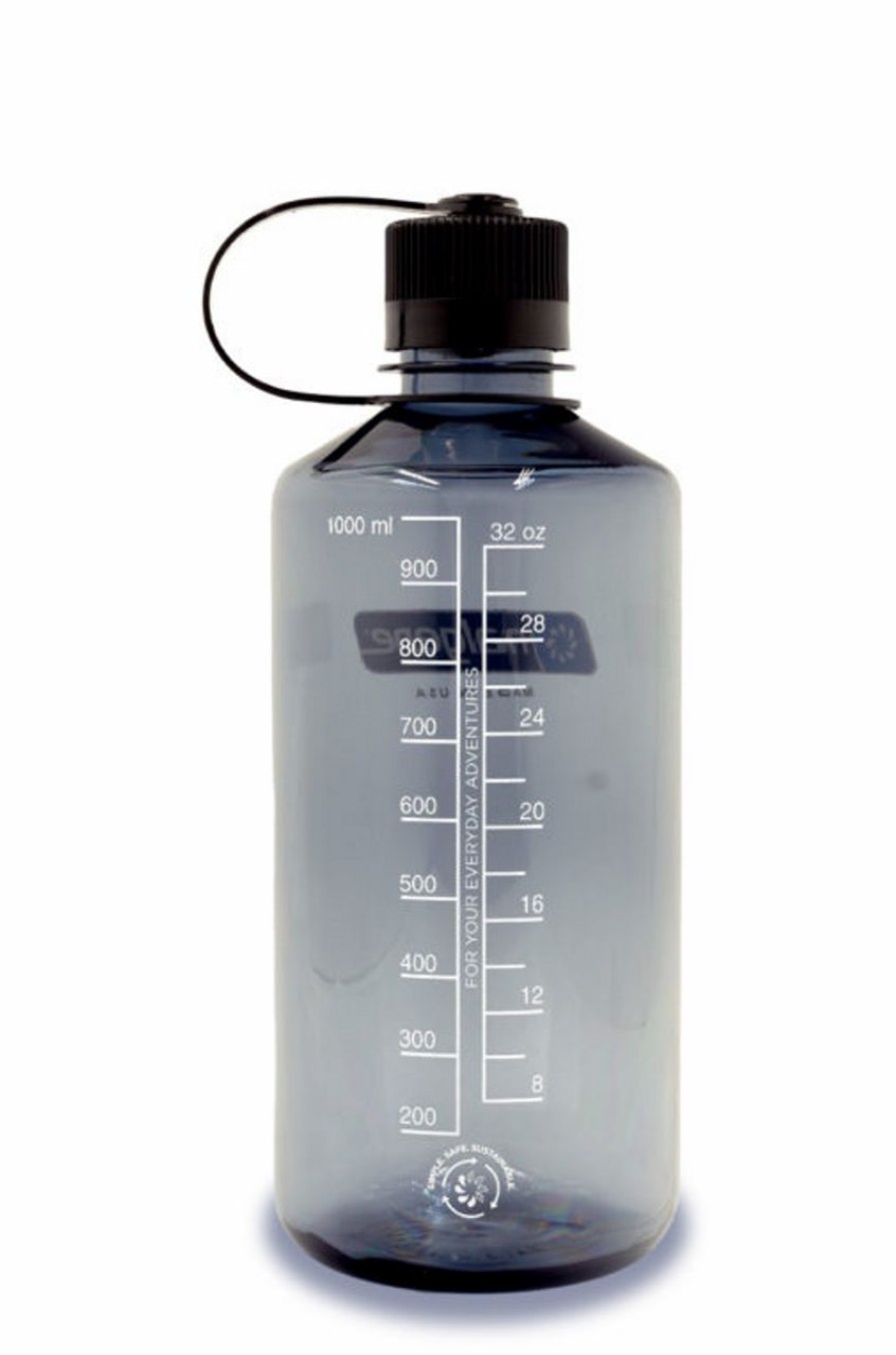 Bottles * | Nalgene 32Oz Narrow Mouth Sustain Water Bottle Gray