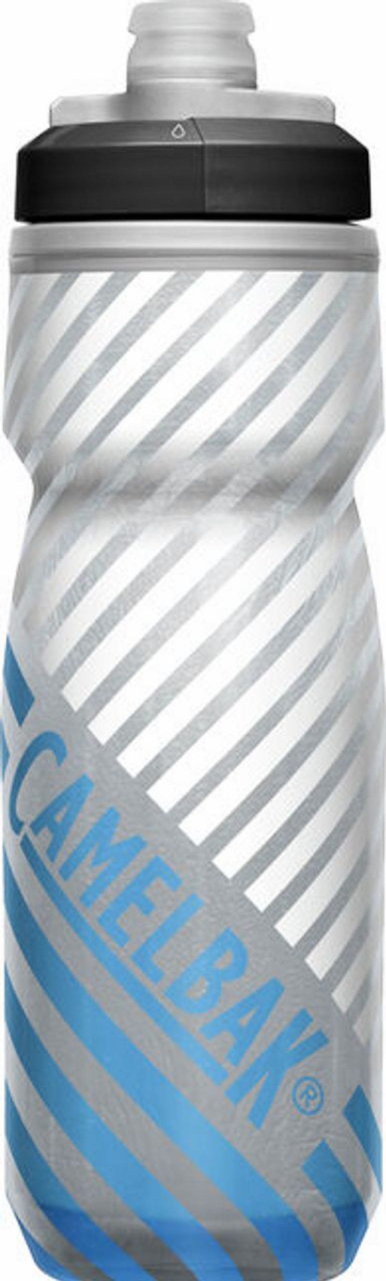 Bottles * | Camelbak Podium Chill Outdoor 21Oz Bike Bottle Grey/Blue Stripe