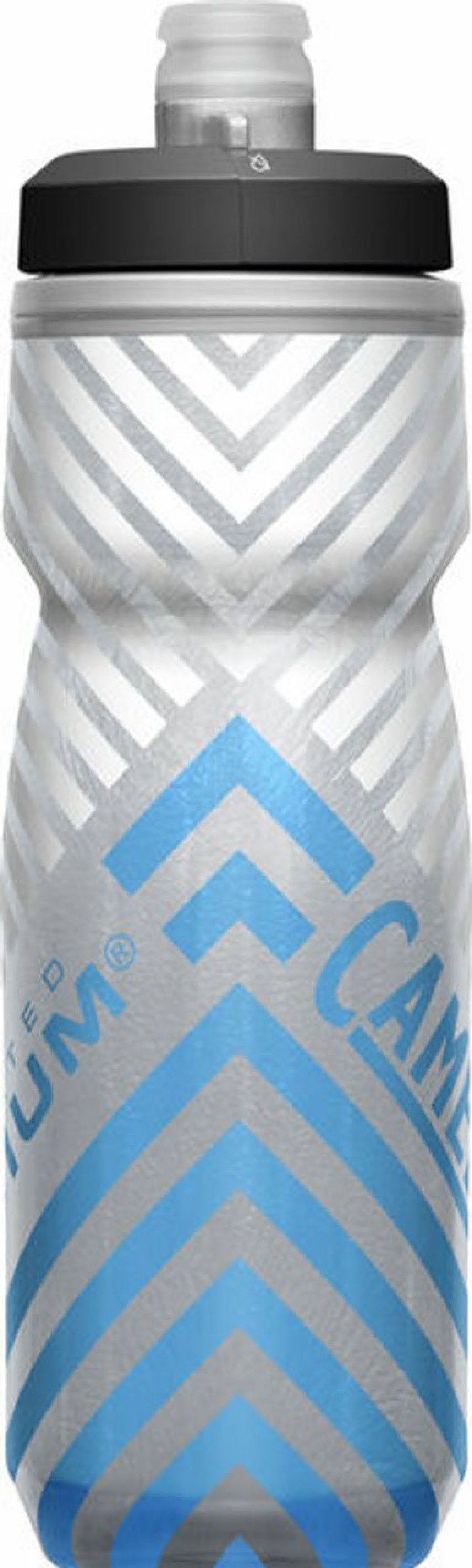 Bottles * | Camelbak Podium Chill Outdoor 21Oz Bike Bottle Grey/Blue Stripe